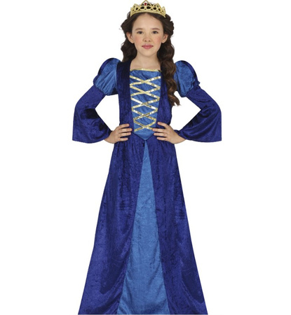 STRÓJ MAŁA ŚREDNIOWIECZNA DAMA NIEBIESKA 