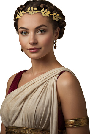 ZŁOTA OPASKA KORONA LIŚCIE LAUROWE