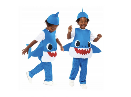 STRÓJ BABY SHARK DADDY SHARK NIEBIESKI DLA CHŁOPCÓW