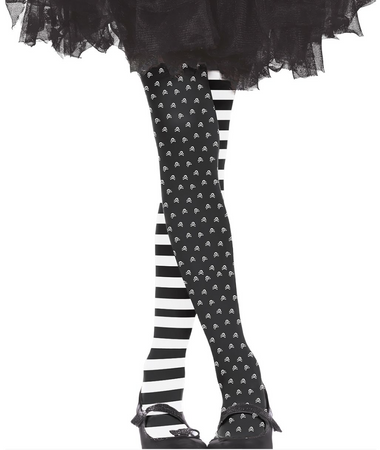 RAJSTOPY DZIECIĘCE W CZASZKI I PASKI