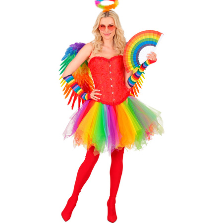 SPÓDNICZKA DAMSKA TUTU TĘCZOWA