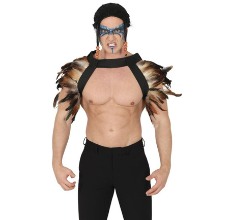 KAMIZELKA Z PIÓR BRĄZOWA 