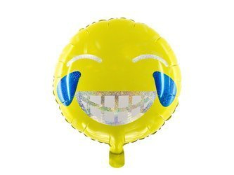 BALON FOLIOWY EMOTIKON UŚMIECH