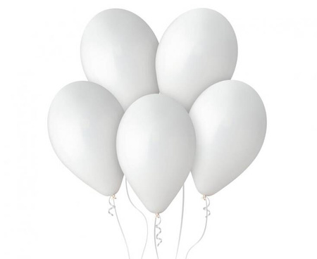 BALONY LATEKSOWE BIAŁE 33 CM 50 SZT