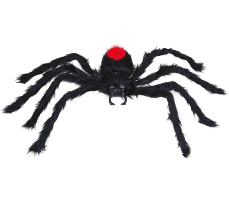 CZARNY WŁOCHATY PAJĄK 60 CM