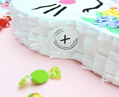 Piniata Kotek z Kwiatami kot kiciuś 33 x 35 x 7.5 cm zwierzęta urodziny