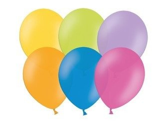 BALONY LATEKSOWE 23 CM PASTEL MIX 100 SZT