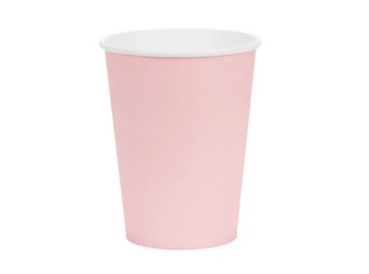 KUBECZKI PAPIEROWE JASNORÓŻOWY 250 ML 6 SZT