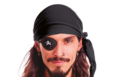 CHUSTA PIRACKA CZARNA 