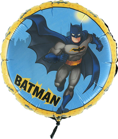 BALON FOLIOWY OKRĄGŁY BATMAN 45 CM 