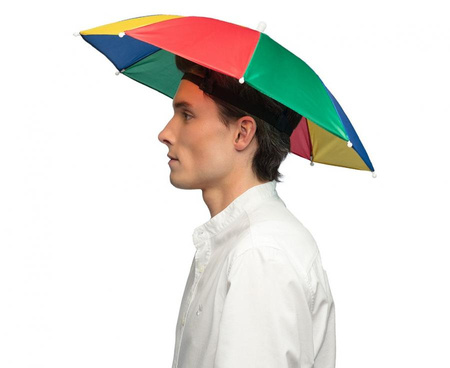 Kapelusz parasolka wielokolorowy parasol kolorowy