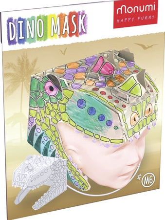 DINO MASKA TYRANOZAUR + KOLOROWANKA MARCHEWKOWE POLE