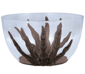 MISKA Z RĘKĄ SZKIELETORA  6,5 X 13,5 CM