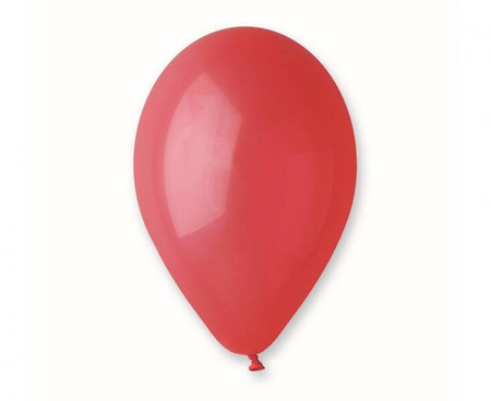 BALONY PASTELOWE CZERWONE 33 CM 50 SZT