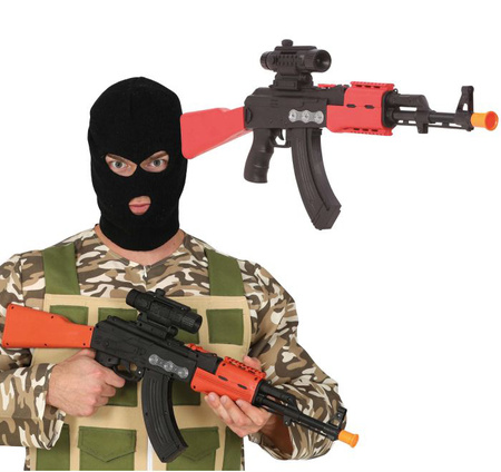 KARABIN CZARNO-CZERWONY 77 CM