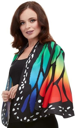 PELERYNA SKRZYDŁA MOTYLA KOLOROWE