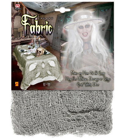 SZARA SIEĆ OBRUS PAJĘCZYNA 60X300 CM