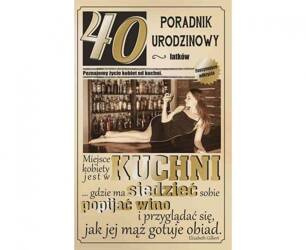 KARTKA URODZINOWA 40 URODZINY 13 X 20,5 CM
