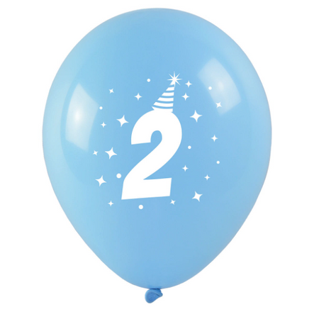 BALONY LATEKSOWE URODZINOWE 2 CYFRA 3 SZT 28 CM 