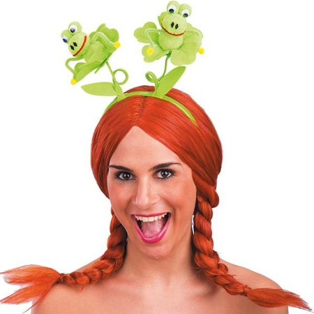 OPASKA WIOSENNA Z ŻABKAMI