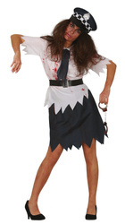 STRÓJ POLICJANTKA ZOMBIE HALLOWEEN
