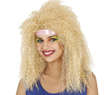 PERUKA BLOND TRWAŁA LATA 80