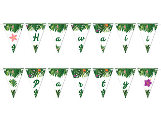 BANER PAPIEROWY HAWAII PARTY 5M