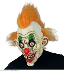 MASKA LATEKSOWA SZALONY KLAUN