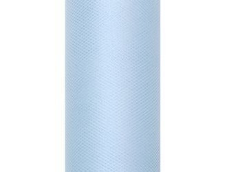 TIUL GŁADKI BŁĘKITNY 30 cm x 9 m