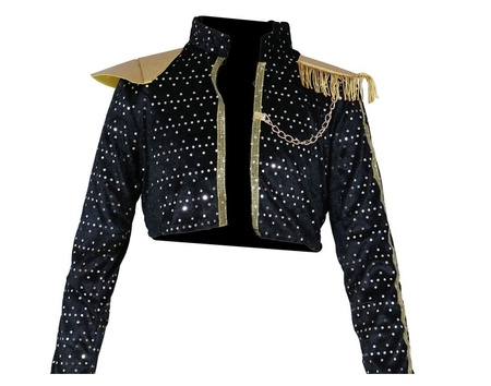 STRÓJ DAMSKI KPOP ŁOWCY POTWORÓW SREBRNY 