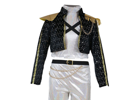 STRÓJ DAMSKI KPOP ŁOWCY POTWORÓW SREBRNY 