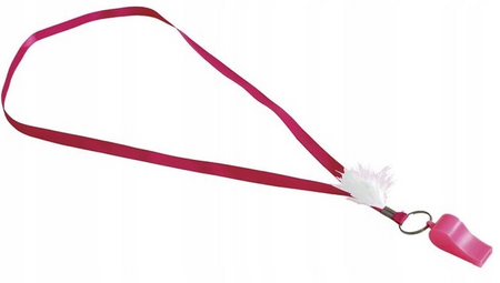 GWIZDEK RÓŻOWY DO ZAWIESZENIA Z PIÓRKIEM