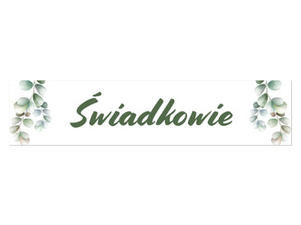 TABLICA REJESTRACYJNA ŚWIADKOWIE EUKALIPTUS 2 SZT