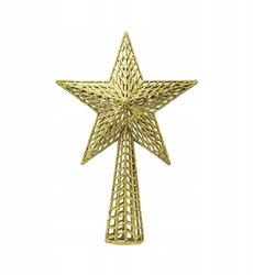 GWIAZDA CHOINKOWA CZUBEK ZŁOTA 37 CM