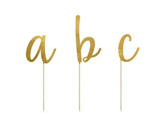 TOPPERY NA TORT ALFABET ZŁOTY