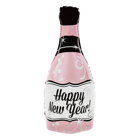 BALON FOLIOWY SZAMPAN HAPPY NEW YEAR