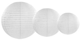 ZESTAW LAMPIONÓW PAPIEROWYCH 3 ROZMIARY