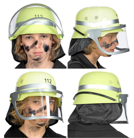 KASK STRAŻACKI Z OSŁONKĄ DZIECIĘCY