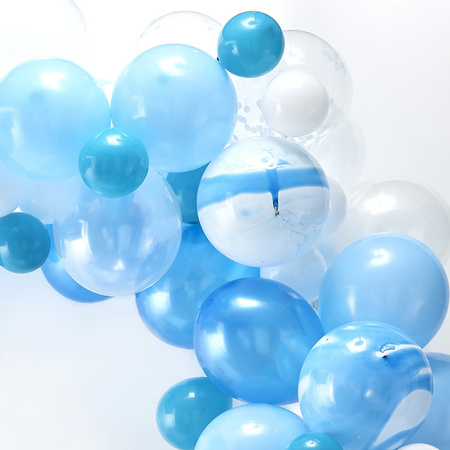 GIRLANDA BALONOWA ŁUK NIEBIESKO-BIAŁY