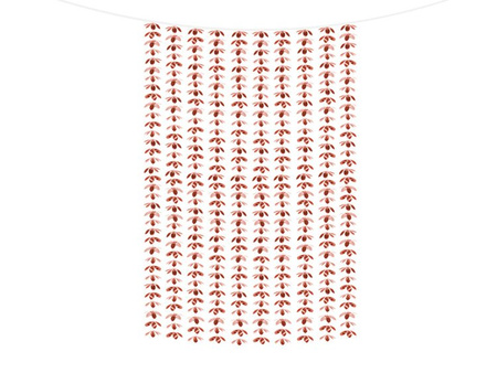 GRILANDA FOLIOWE KWIATKI RÓŻÓWA 100 X 210 CM