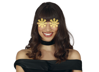 OKULARY KWIATKI POMARAŃCZOWE