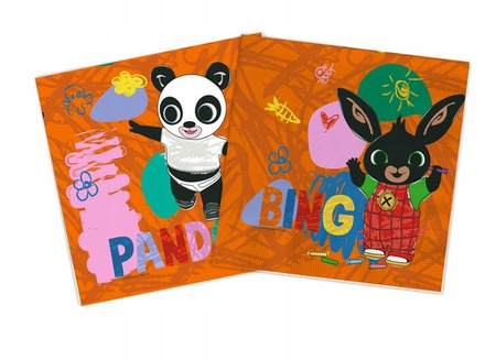 ZESTAW BING CIEMNY TALERZYK+KUBECZKI+SERWETKI