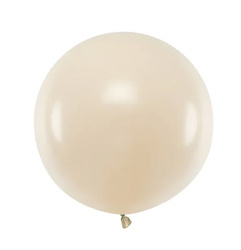BALON LATEKSOWY PASTEL 60 CM  1 SZT OKRĄGŁY PASTEL LIGHT CREAM