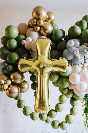 BALONY ECO 26 CM PASTELOWE ZIELONE OLIWKOWE 100 SZT.