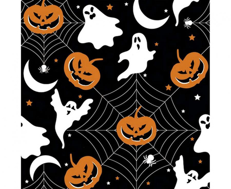 SERWETKI PAPIEROWE HALLOWEEN CZARNE  20 SZT 