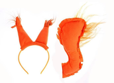 Zestaw " Wiewiórka" opaska + ogon