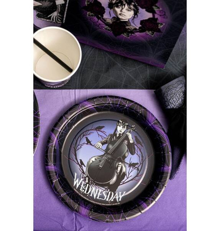 TALERZYKI PAPIEROWE WEDNESDAY 8 SZT. 18 CM