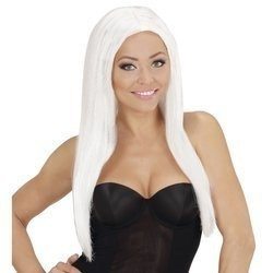PERUKA GLAMOUR BIAŁA