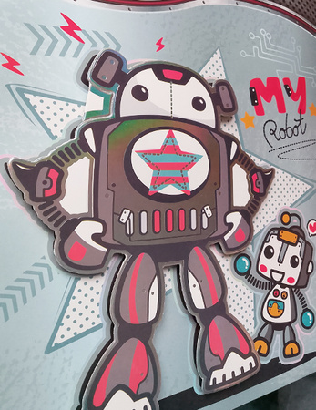 TORBA PREZENTOWA ROBOT 3D 26X32X10 CM