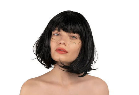 PERUKA KLEOPATRA CZARNY